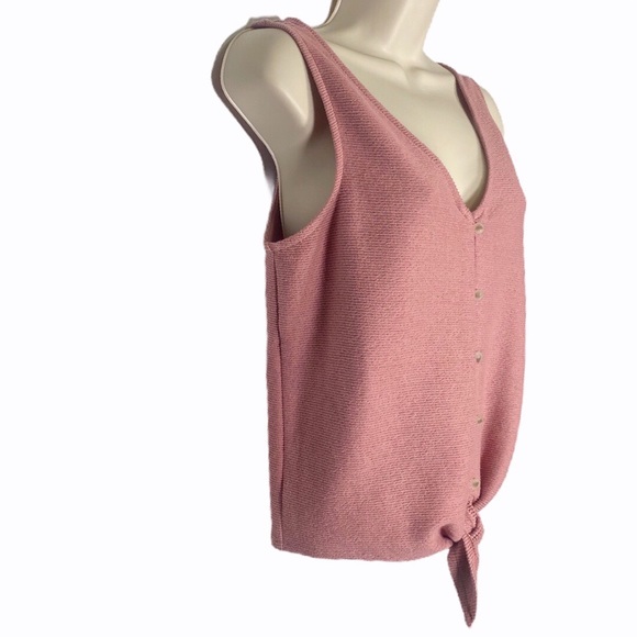 Madewell Texture & Thread Button-Front Tie Tank Top - Picture 5 of 12